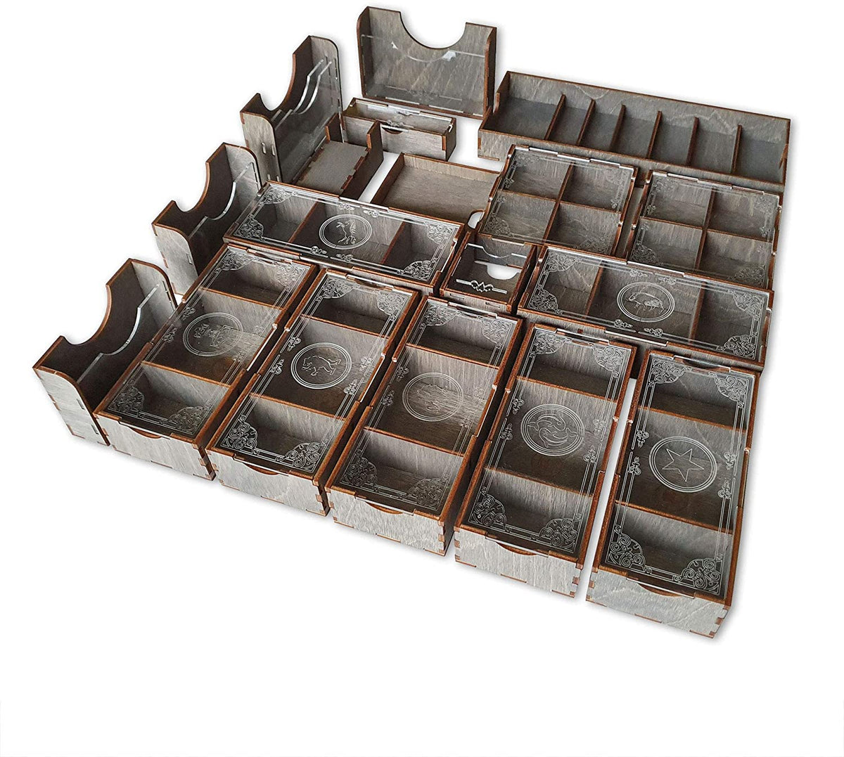 Buy SMONEX Gloomhaven Organizer Compatible with Gloomhaven Jaws of The Lion  - Convenient Board Game Organizer Box with Four Player Trays Online at  desertcartINDIA