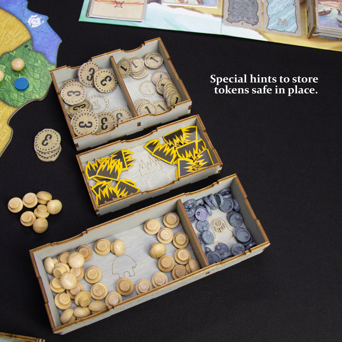 Spirit Island Wooden Storage Box Compatible with All Expansions