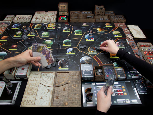 Storage System Compatible with Star Wars: Rebellion Wooden Board Game and Rise of the Empire Expansion