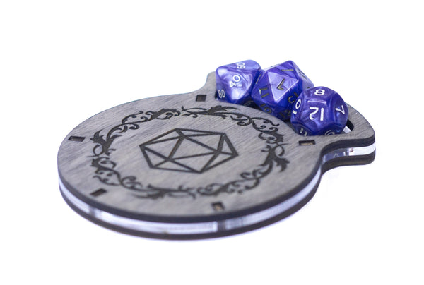 CRIT HAPPENS Design / Black Dice Tower Set of Accessories for Dungeons and Dragons and other RPG