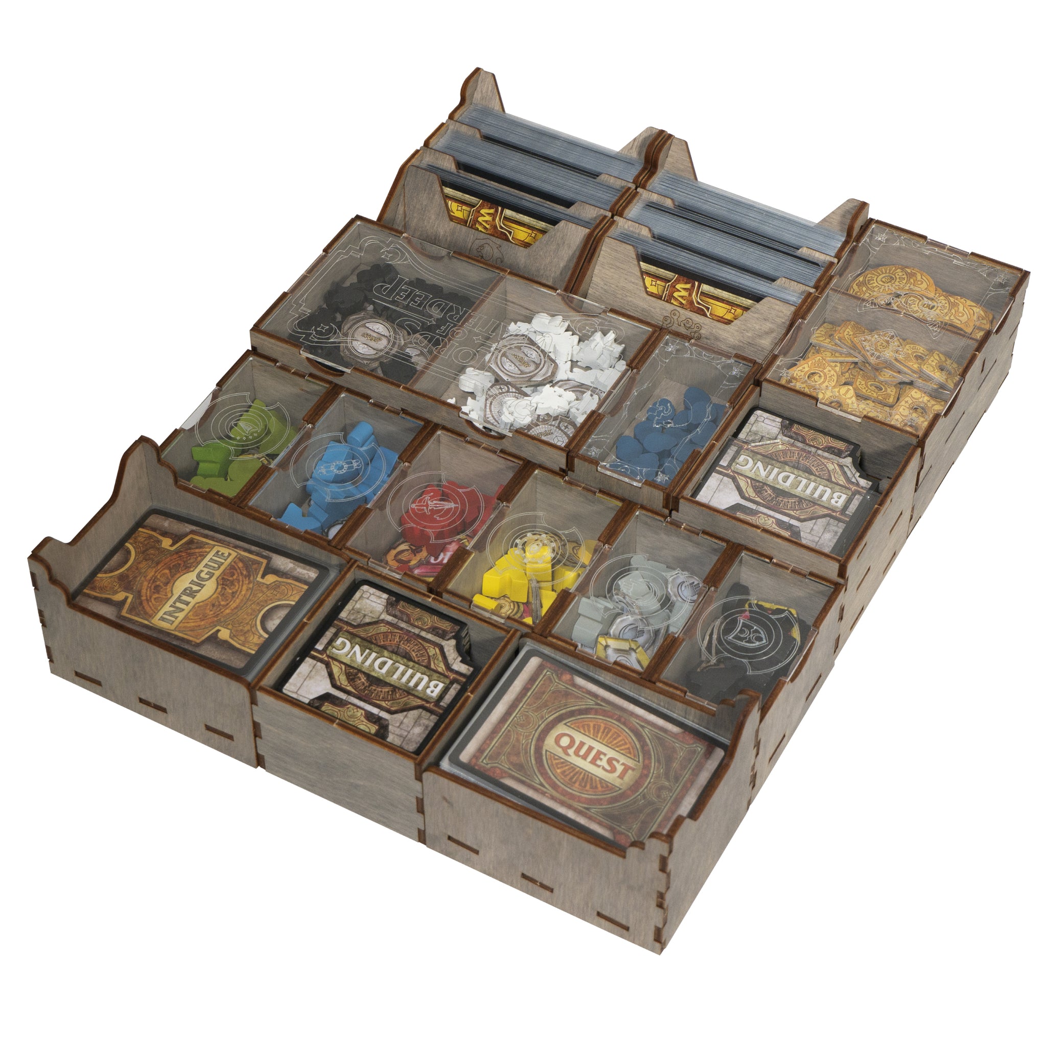 Wooden Storage Inserts for Lords of Waterdeep Game with All