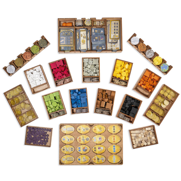 Terra Mystica storage inserts compatible with all expansions
