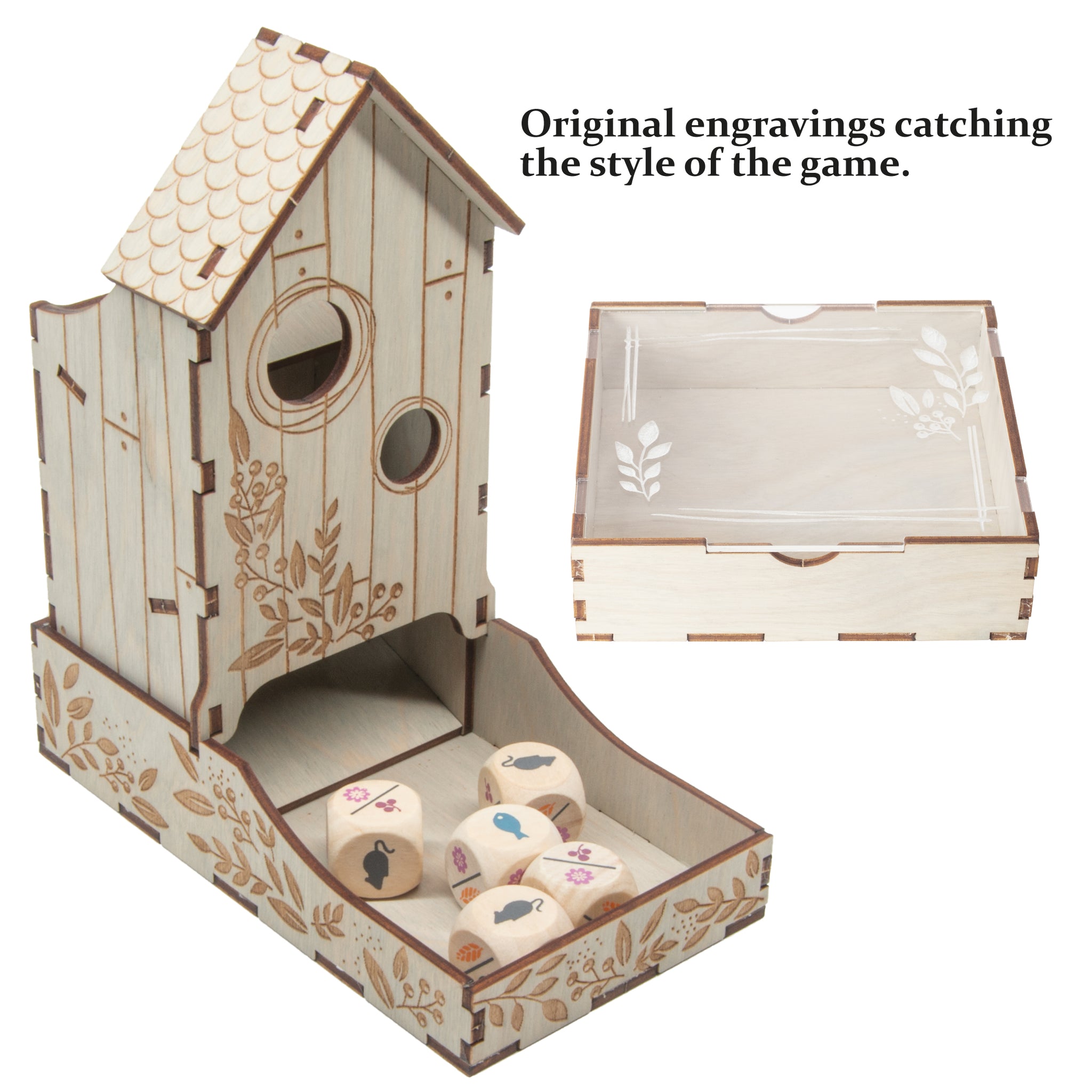 All extended wooden organizers/bird house dice 2024 tower