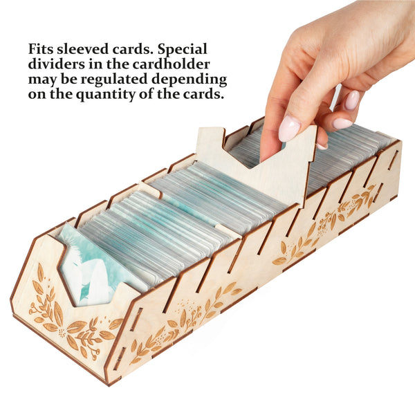 Wooden cardholder for any kind of cards