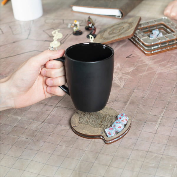 Multifunctional coasters for tabletop games