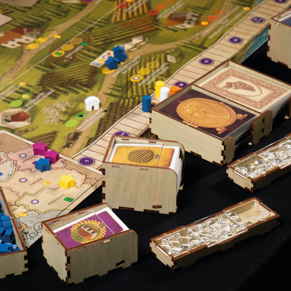 Viticulture Organizer Suitable for Essential Edition and Tuscany, Moor Visitors, Visit from the Rhine Valley Expansions and Promo Cards