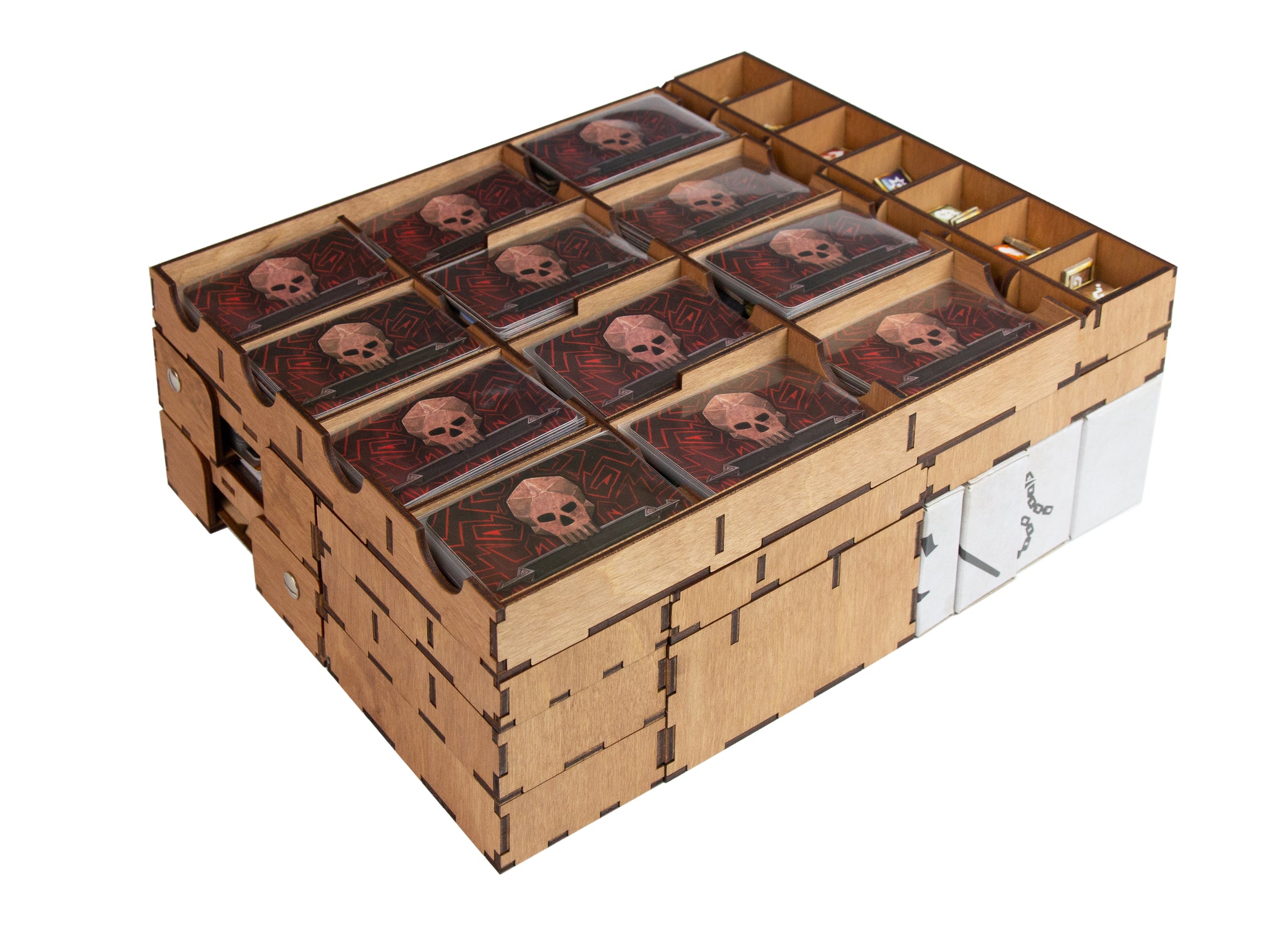Smonex Wooden Organizer and Four Player Boards Compatible with Gloomhaven  Board Game with Wooden Monster Stands, Count Monsters Live, 24 pcs