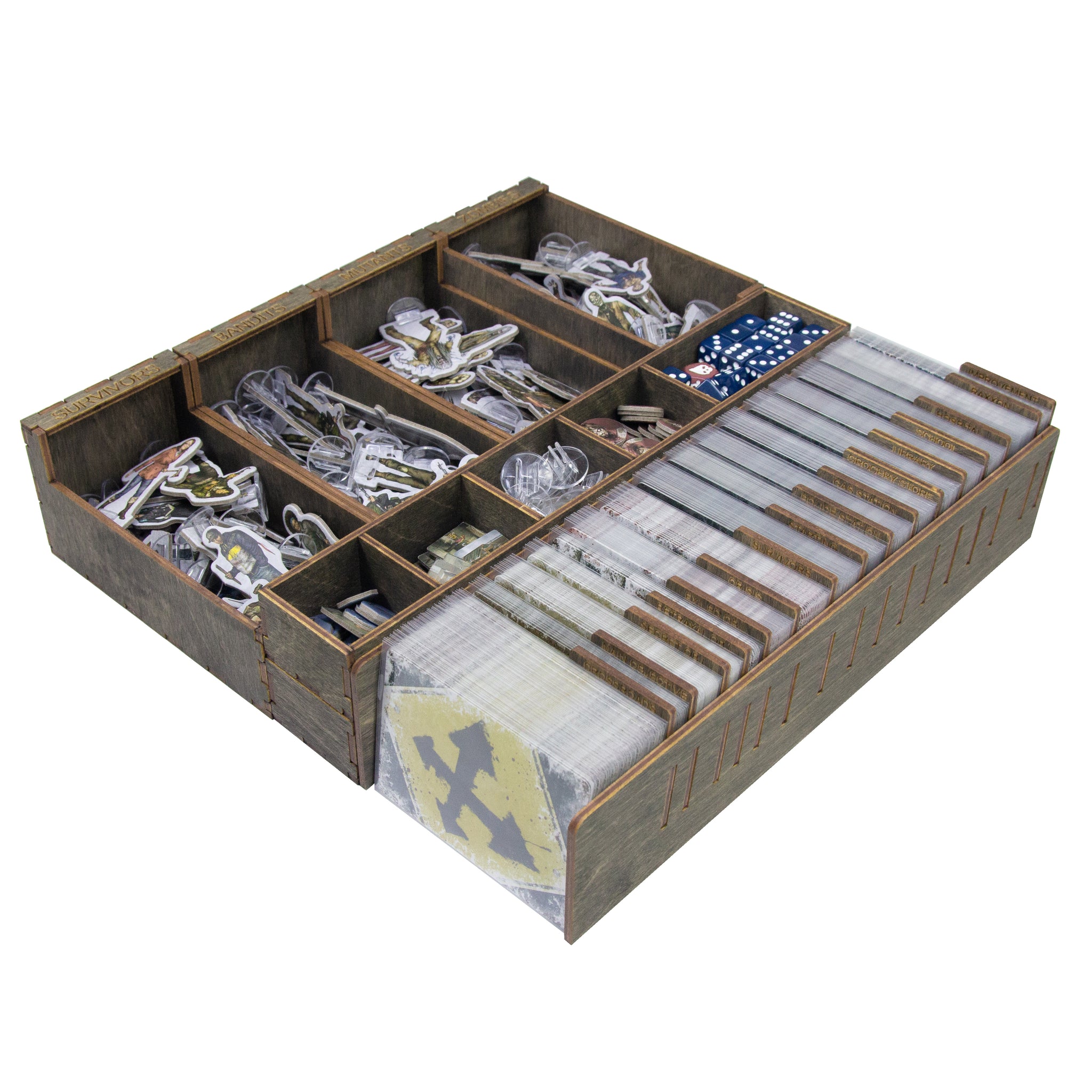 Dead of Winter: the Long Night Board Game All-in-One Storage Box Made of Wood