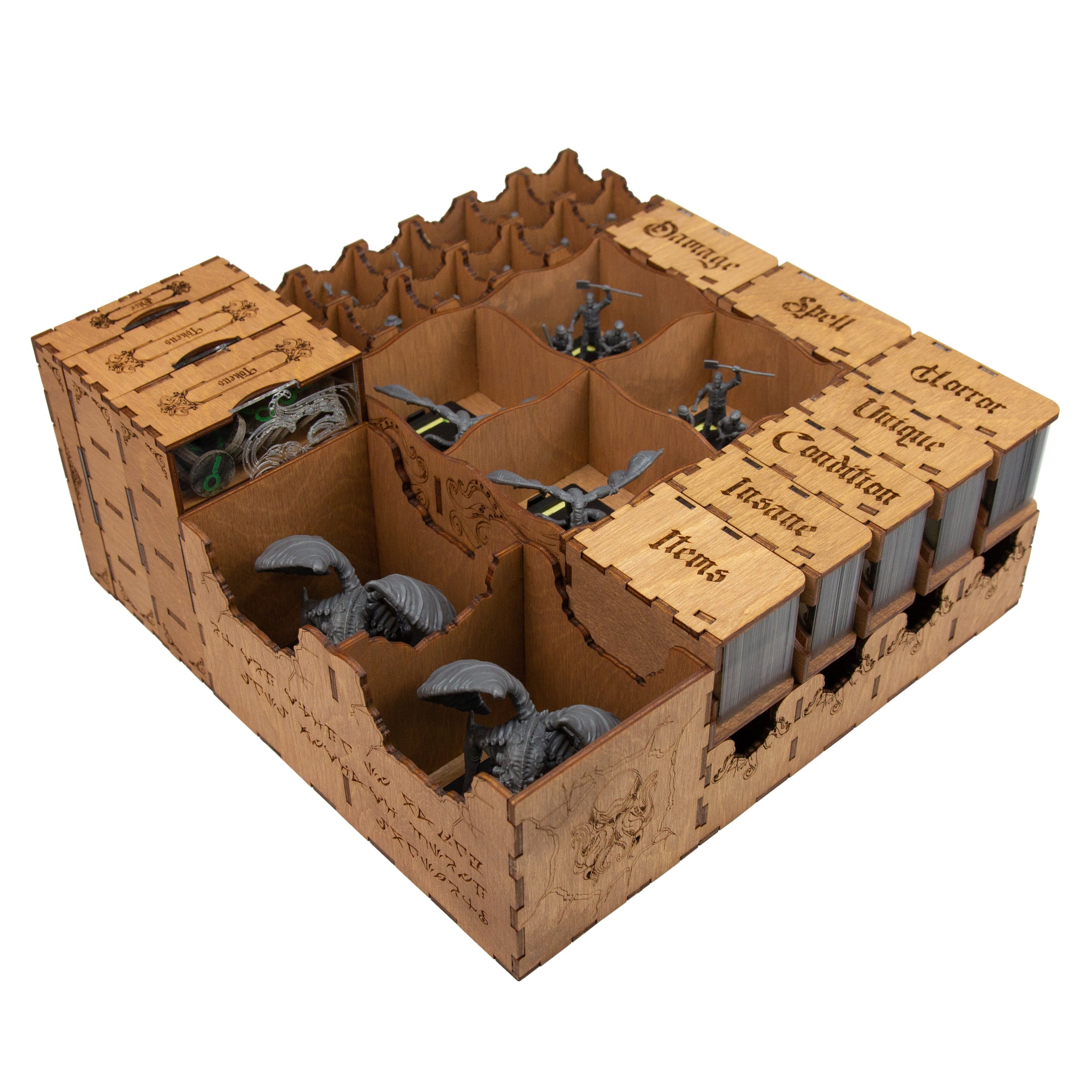 Mansions of Madness Storage Box Made of Wood - Compatible with Sanctum of Twilight and Beyond the Threshold Expansions