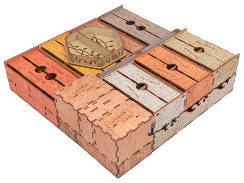 Merchants Cove Board Game Organizer Compatible with Dragon Rancher, Innkeeper, Oracle, and Secret Stash Expansions