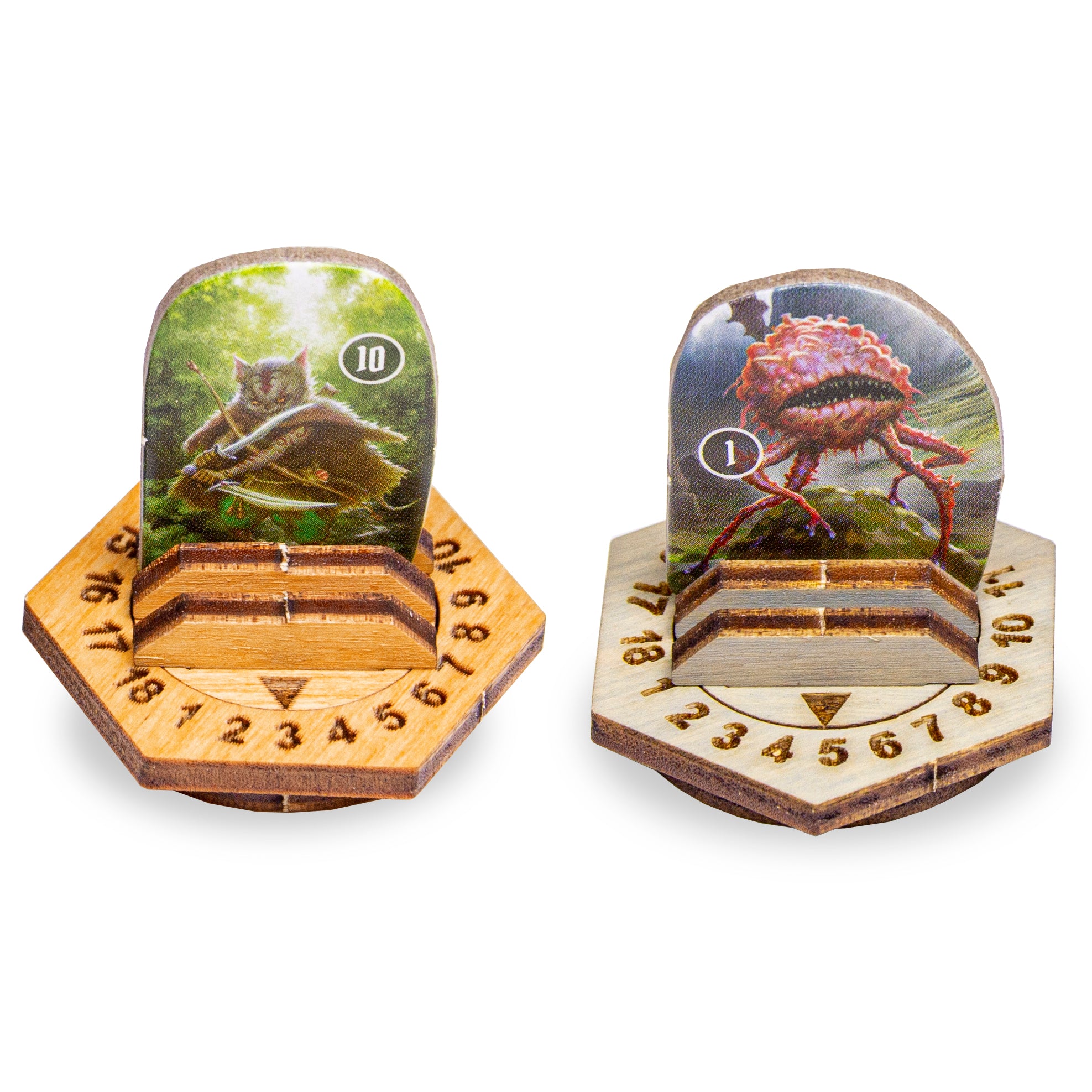 Frosthaven Monster Stands Made of Wood - Monster Live Counter Compatible with Frosthaven and  Gloomhaven Board Game