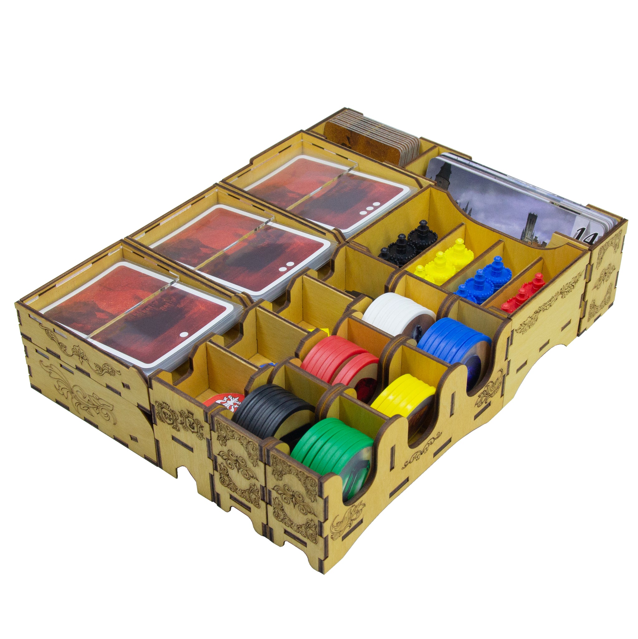 SMONEX Wooden Organizer Compatible with Gloomhaven Board Game - Box  Suitable for Storage All Gloomhaven Expansions - Insert and Storage  Suitable for Gloomhaven (Gray) : : Toys & Games