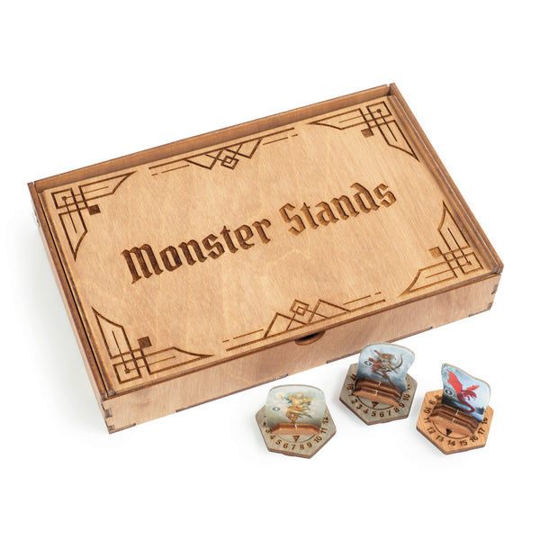 Gloomhaven Monster Stands in a Storage Box
