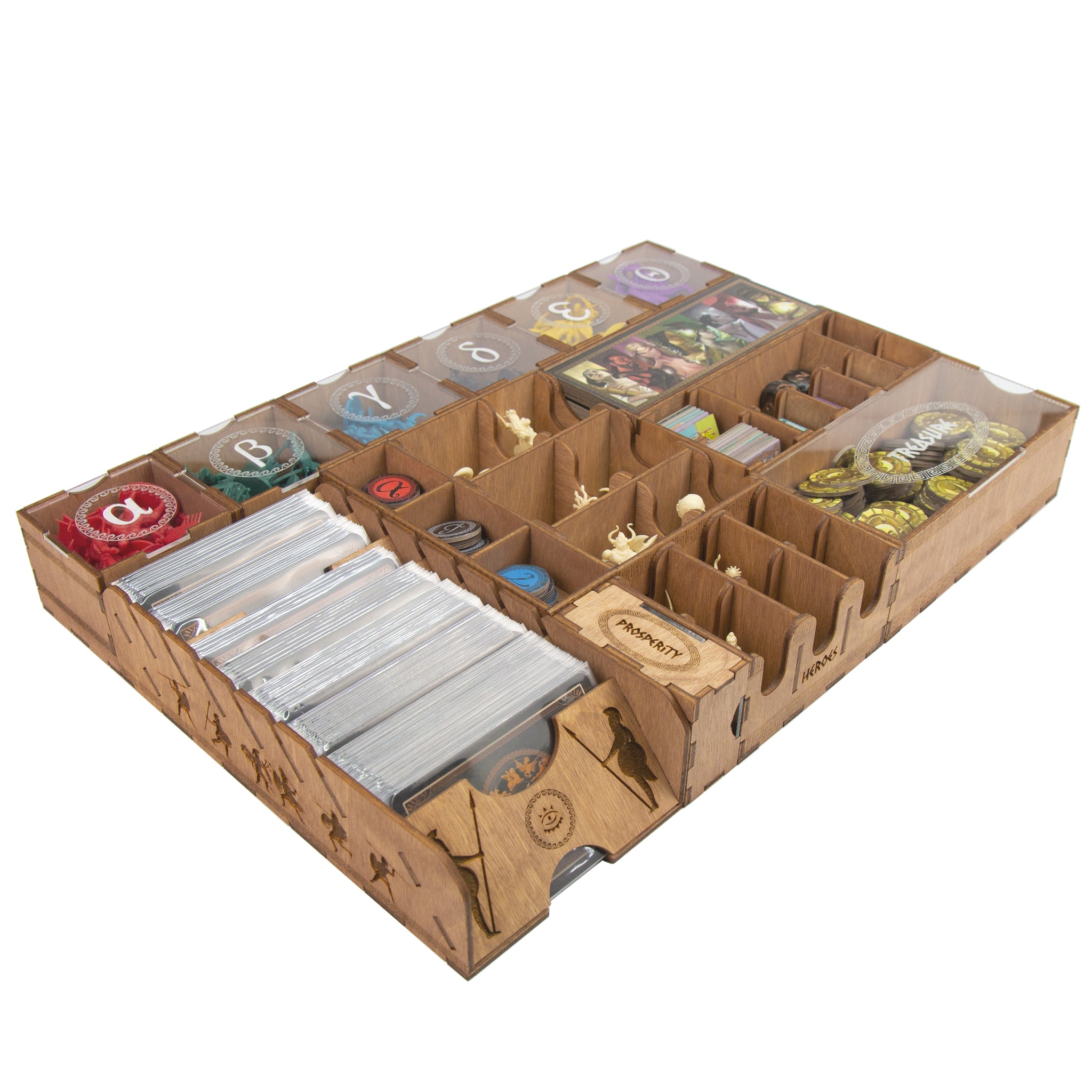Cyclades Board Game Organizer Insert with Titans 3D model 3D printable