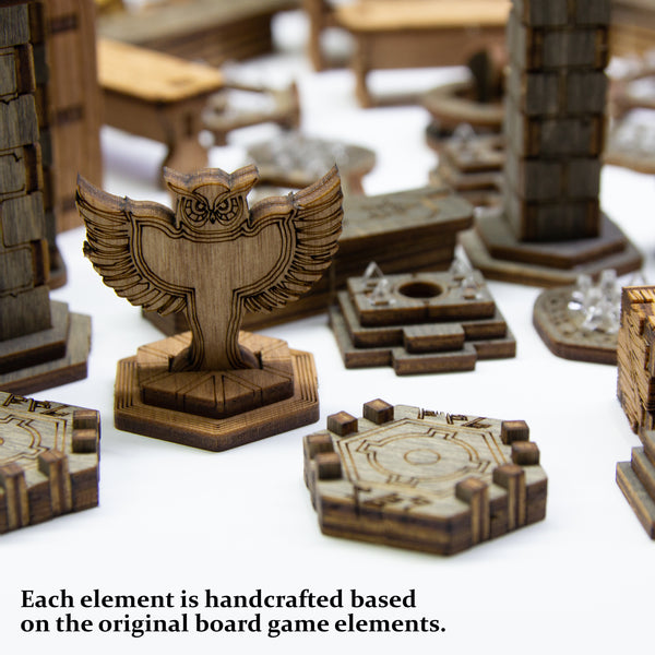 Gloomhaven Terrain Pack Made of Wood - Compatible with Gloomhaven and Gloomhaven Jaws of the Lion