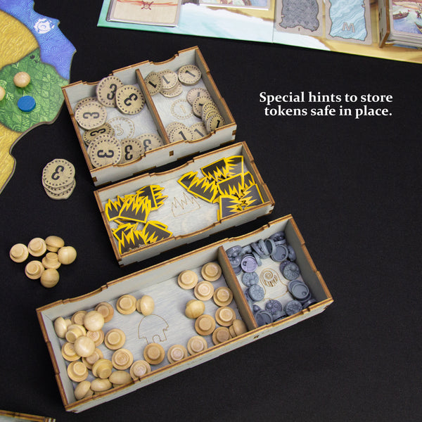 Spirit Island Wooden Storage Box Compatible with All Game Expansions