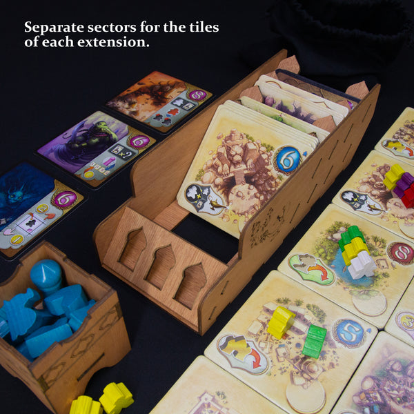 Five Tribes Wooden Board Game Storage System Suitable for All Expansions