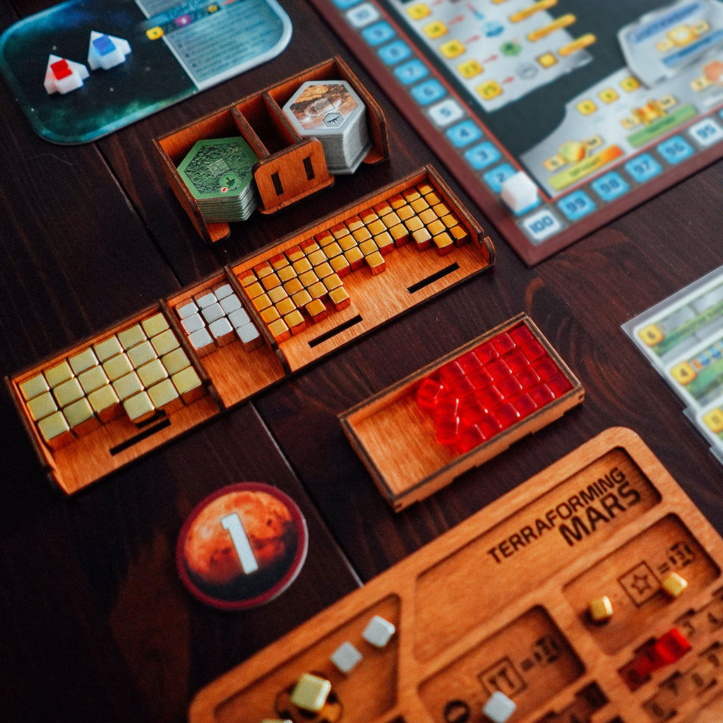 Organizer for board game Terraforming Mars - The Dicetroyers