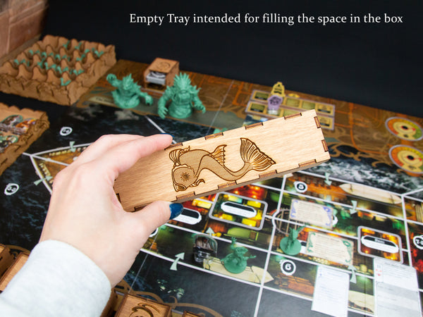 Unfathomable Tabletop Game Storage Insert Made of Wood