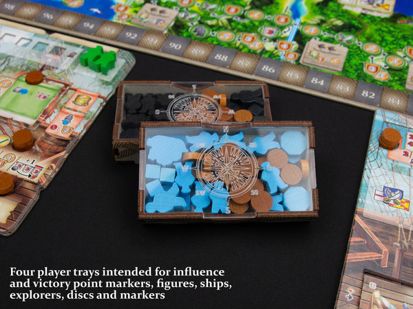 Maracaibo Wooden Organizer Compatible with the Uprising Expansion, and La Armada Promo Cards