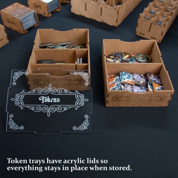 Mansions of Madness board game wooden token tray