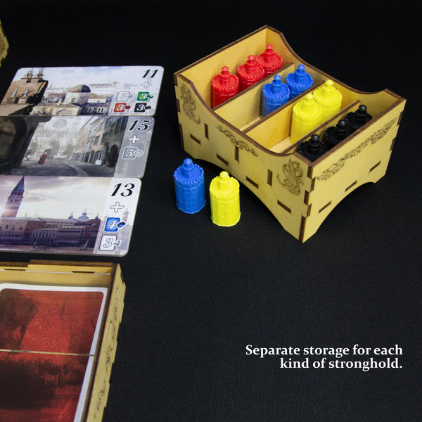 Splendor Wooden Board Game Organizer Compatible with All Expansions