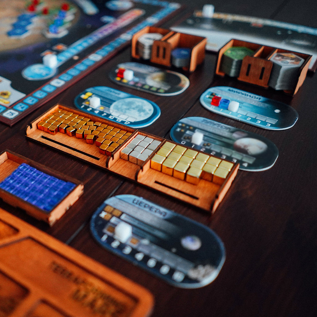 Terraforming Mars Organizer Made of Wood - Compatible with All Expansi –