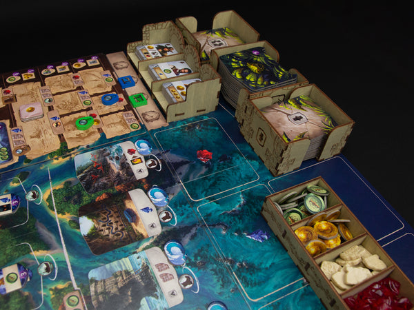 Lost Ruins of Arnak Board Game Storage Insert Suitable for Expeditions Leaders, Solo Mini Expansions and All Promo Cards