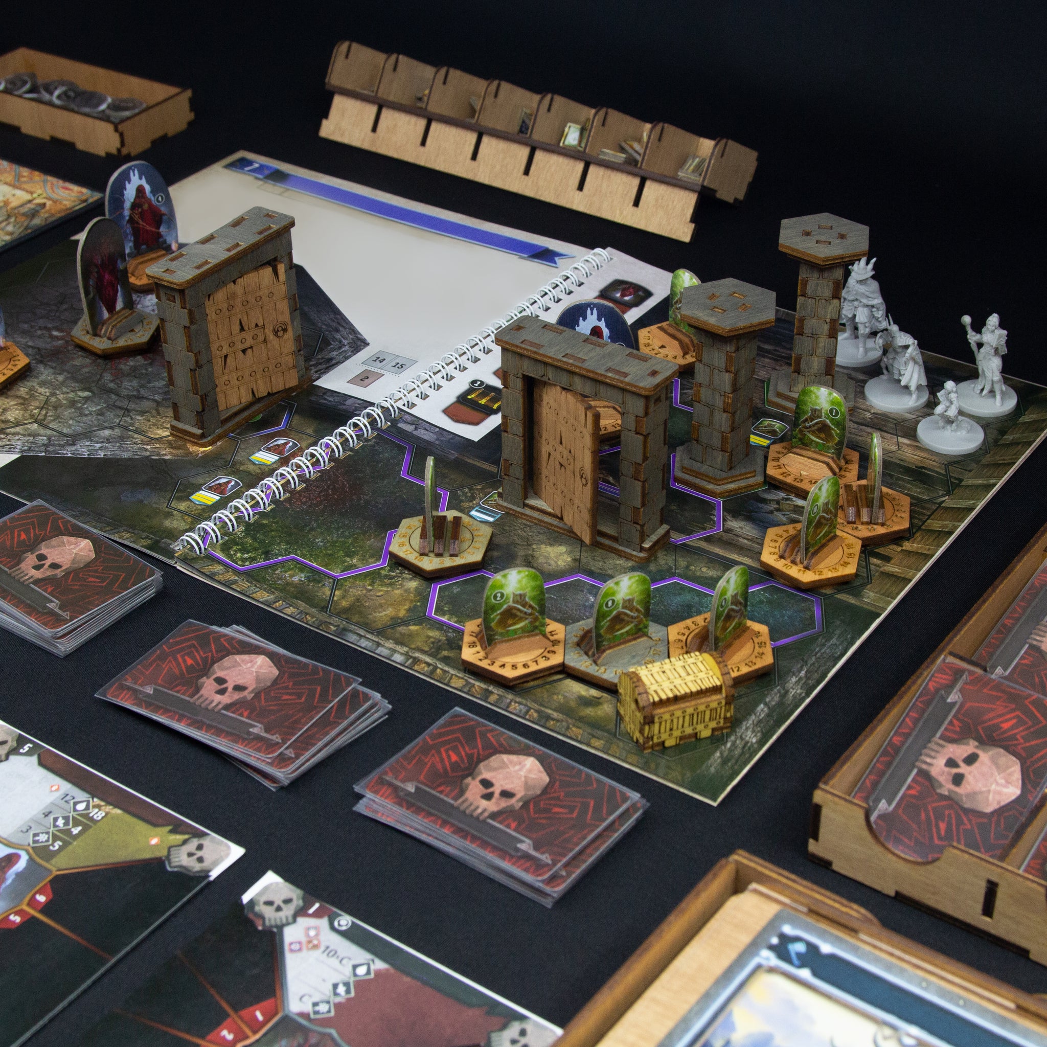Amazon.co.jp: Gloomhaven カスタム54ピーストークンセット