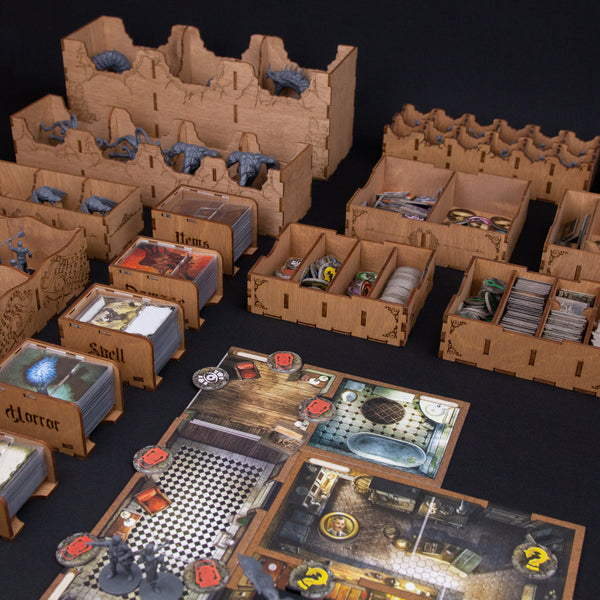 Mansions of Madness tabletop game storage boxes for game convenience